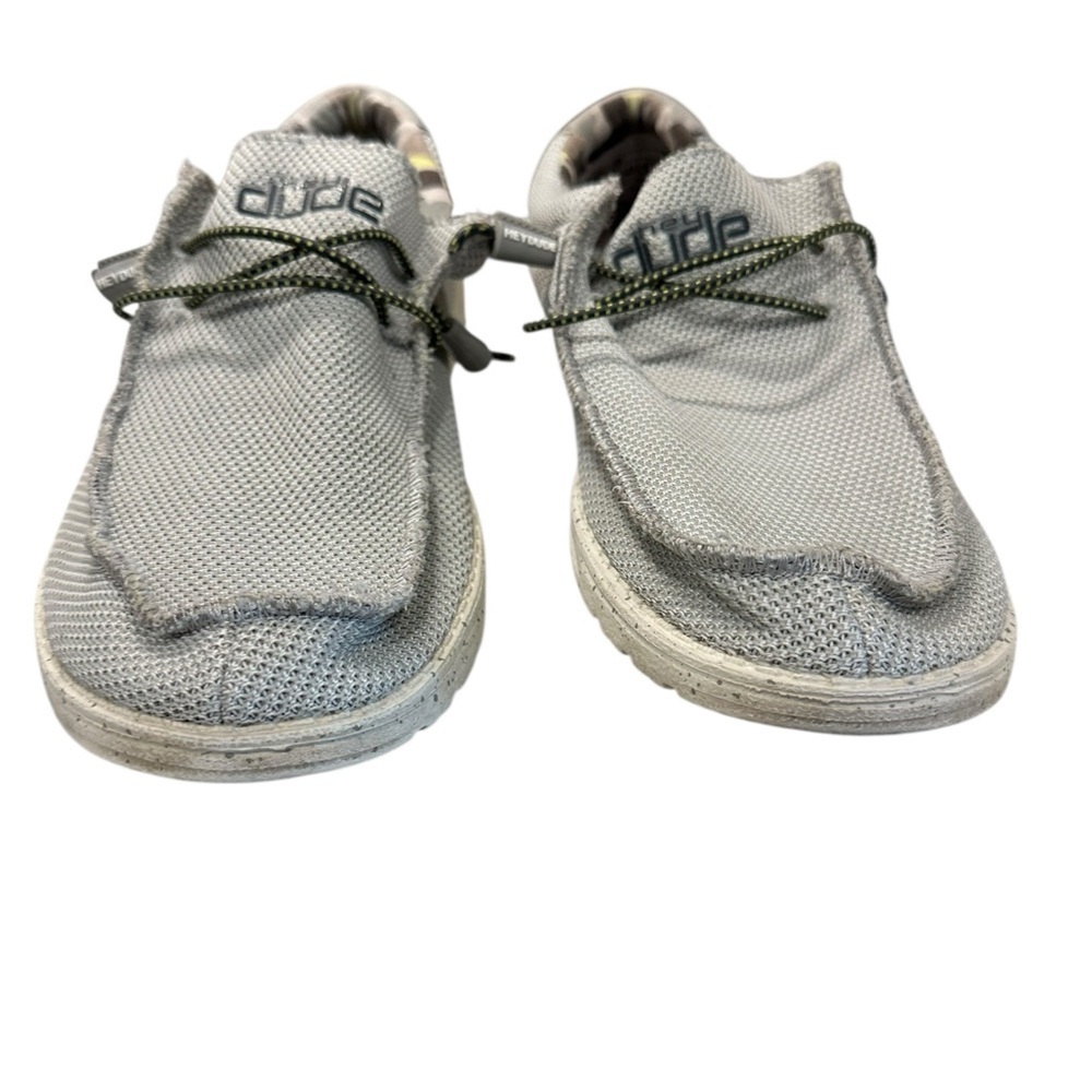 Men’s HEY DUDE Wally Sox Fog Slip On Shoes Size 10 - Picture 2 of 8